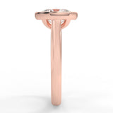 Andreia Bezel Lab Created Diamond Engagement Ring
