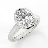 Andreia Bezel Lab Created Diamond Engagement Ring