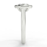 Andreia Bezel Lab Created Diamond Engagement Ring