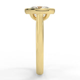 Andreia Bezel Lab Created Diamond Engagement Ring