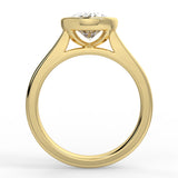 Andreia Bezel Lab Created Diamond Engagement Ring