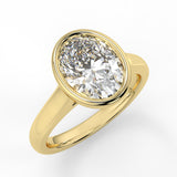 Andreia Bezel Lab Created Diamond Engagement Ring