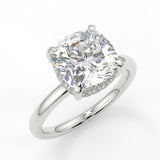 Daphne Lab Created Diamond Engagement Ring with diamond gallery