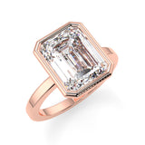 Reisa Bezel Lab Created Diamond Engagement Ring