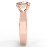 Oval Lab Created Diamond Cigar Band