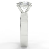 Oval Lab Created Diamond Cigar Band