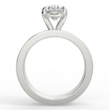 Oval Lab Created Diamond Cigar Band