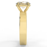 Oval Lab Created Diamond Cigar Band