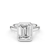Riley Emerald Moissanite Engagement Ring