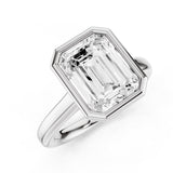 Riley Emerald Moissanite Engagement Ring