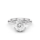 Tulip Cathedral Lab Created Diamond Engagement Ring