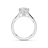 Tulip Cathedral Lab Created Diamond Engagement Ring