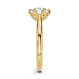 Tulip Cathedral Lab Created Diamond Engagement Ring