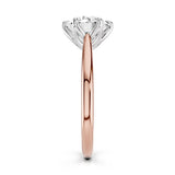 Tulip Cathedral 2 Tone Moissanite Engagement Ring