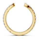 Wave Wedding Band - Lab Created Diamond