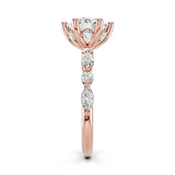 Leila Lab Created Diamond Engagement Ring