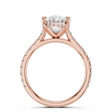 Noel Cathedral Moissanite Engagement Ring