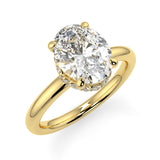 We Moissanite Engagement Ring