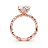 Destin Pave Moissanite Engagement Ring