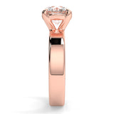 Round Lab Created Diamond Cigar Band