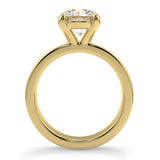 Round Lab Created Diamond Cigar Band