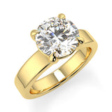 Round Lab Created Diamond Cigar Band
