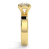 Round Lab Created Diamond Cigar Band