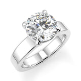 Round Lab Created Diamond Cigar Band