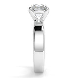 Round Lab Created Diamond Cigar Band