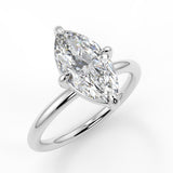 The "Rain" Marquise Lab Created Diamond Engagement Ring