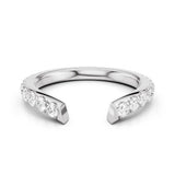 Wave Wedding Band - Lab Created Diamond