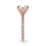 Nailah Pave Moissanite Engagement Ring