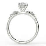 April Lab Created Diamond Engagement Ring