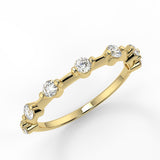 Mireille Wedding Band - Lab Created Diamond