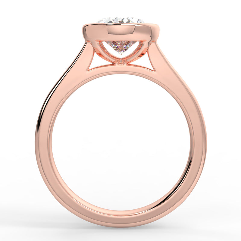 Andreia Bezel Moissanite Engagement Ring