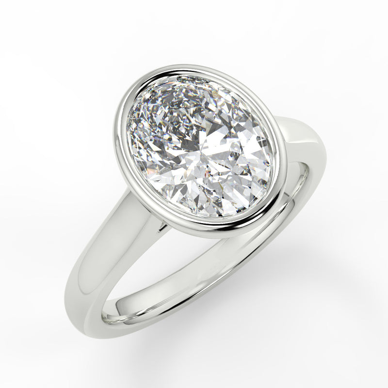 Andreia Bezel Moissanite Engagement Ring