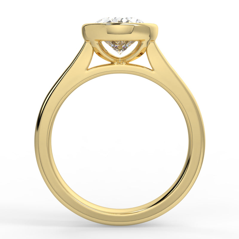 Andreia Bezel Moissanite Engagement Ring