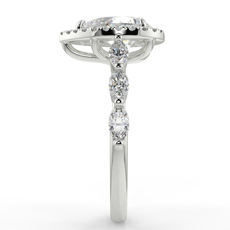 Eva Lab Created Diamond Engagement Ring