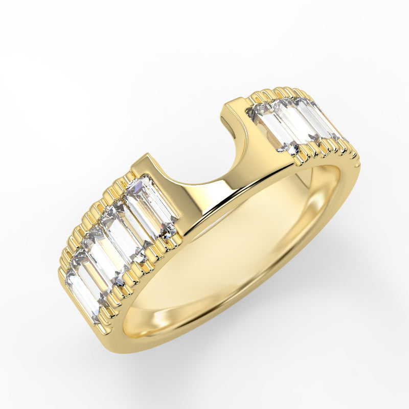Hera Wedding Band - Lab Created Diamond