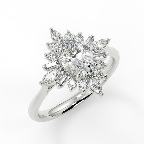 Lucidia Lab Created Diamond Engagement Ring