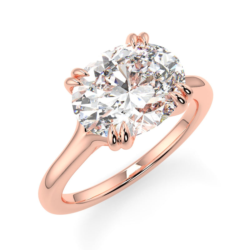 Nailah Plain Moissanite Engagement Ring