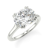 Nailah Plain Moissanite Engagement Ring