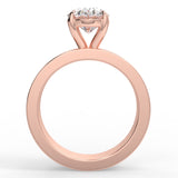 Oval Moissanite Cigar Band