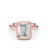 Riley Emerald Moissanite Engagement Ring