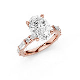 Ellie Lab Created Diamond Engagement Ring