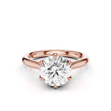 Tulip Cathedral Lab Created Diamond Engagement Ring