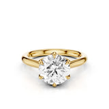 Tulip Cathedral Lab Created Diamond Engagement Ring