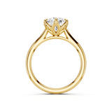 Tulip Cathedral Lab Created Diamond Engagement Ring