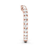 Wave Wedding Band - Lab Created Diamond