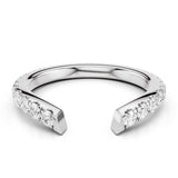 Wave Wedding Band - Lab Created Diamond